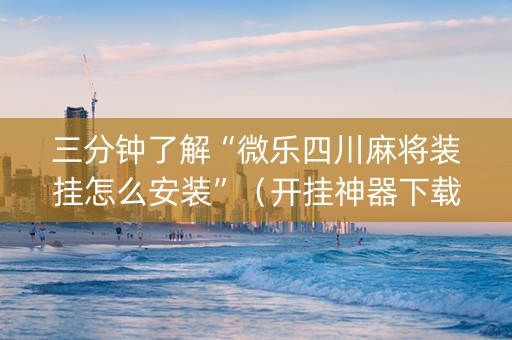 三分钟了解“微乐四川麻将装挂怎么安装”（开挂神器下载)