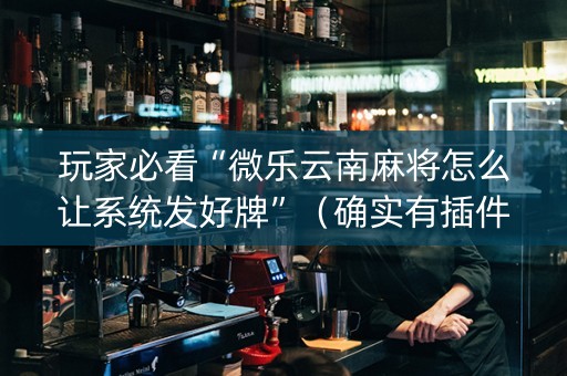 玩家必看“微乐云南麻将怎么让系统发好牌”（确实有插件吗)