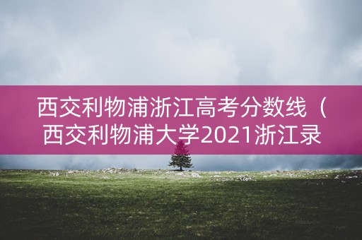 西交利物浦浙江高考分数线（西交利物浦大学2021浙江录取分数线）