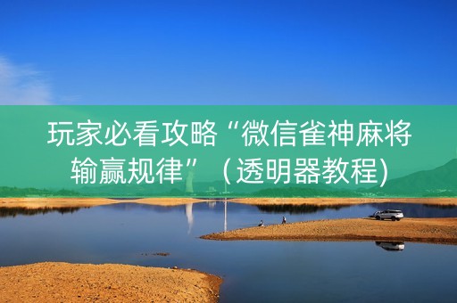 玩家必看攻略“微信雀神麻将输赢规律”（透明器教程)