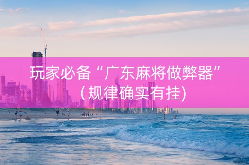 玩家必备“广东麻将做弊器”（规律确实有挂)