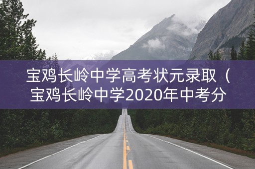 宝鸡长岭中学高考状元录取（宝鸡长岭中学2020年中考分数线）