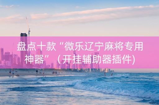 盘点十款“微乐辽宁麻将专用神器”（开挂辅助器插件)