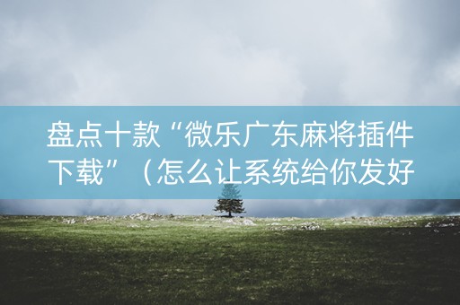 盘点十款“微乐广东麻将插件下载”（怎么让系统给你发好牌)
