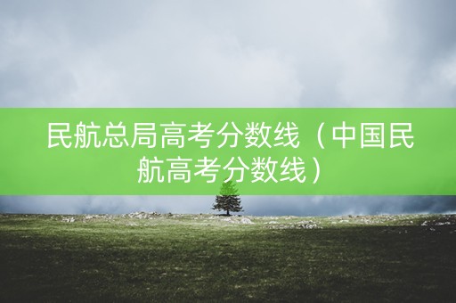 民航总局高考分数线（中国民航高考分数线）