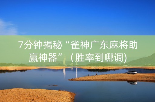 7分钟揭秘“雀神广东麻将助赢神器”（胜率到哪调)