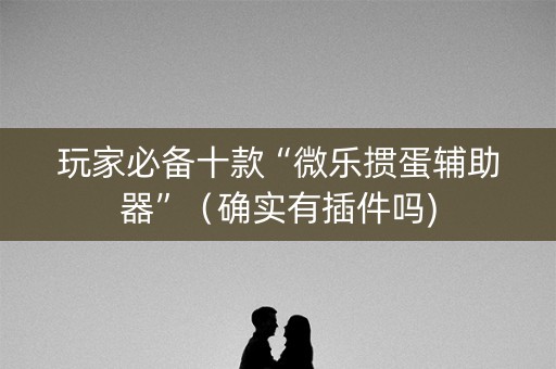 玩家必备十款“微乐掼蛋辅助器”（确实有插件吗)