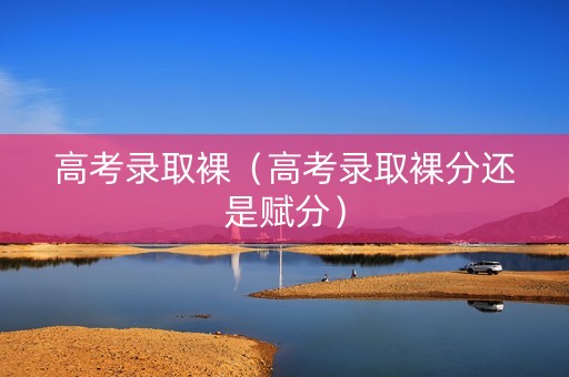 高考录取裸（高考录取裸分还是赋分）
