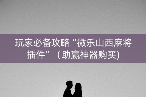 玩家必备攻略“微乐山西麻将插件”（助赢神器购买)