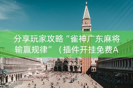 分享玩家攻略“雀神广东麻将输赢规律”（插件开挂免费AI)