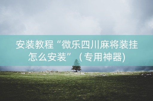 安装教程“微乐四川麻将装挂怎么安装”（专用神器)