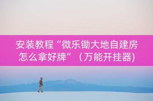 安装教程“微乐锄大地自建房怎么拿好牌”（万能开挂器)