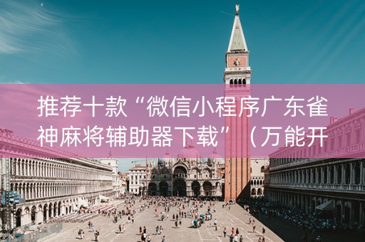 推荐十款“微信小程序广东雀神麻将辅助器下载”（万能开挂神器)