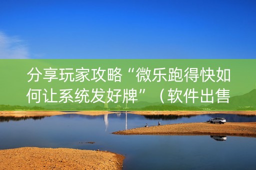 分享玩家攻略“微乐跑得快如何让系统发好牌”（软件出售)