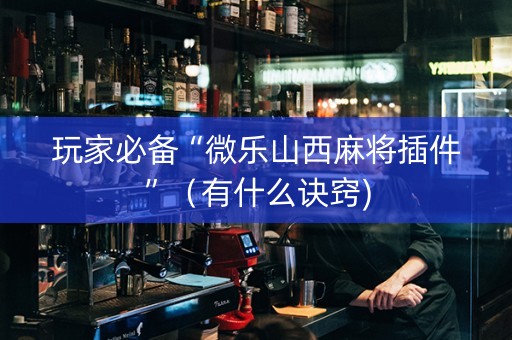 玩家必备“微乐山西麻将插件”（有什么诀窍)