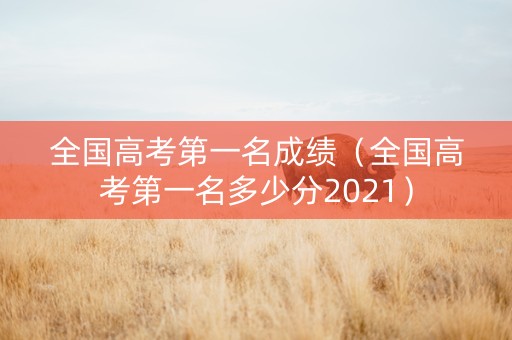 全国高考第一名成绩（全国高考第一名多少分2021）
