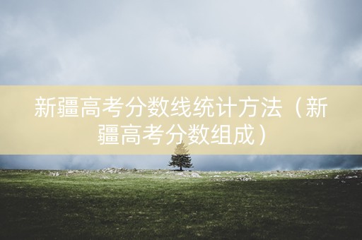 新疆高考分数线统计方法（新疆高考分数组成）