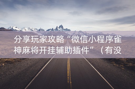 分享玩家攻略“微信小程序雀神麻将开挂辅助插件”（有没有猫腻)