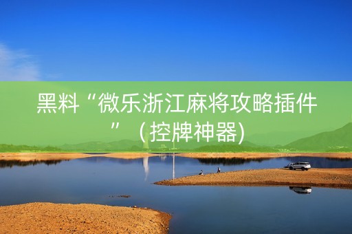 黑料“微乐浙江麻将攻略插件”（控牌神器)