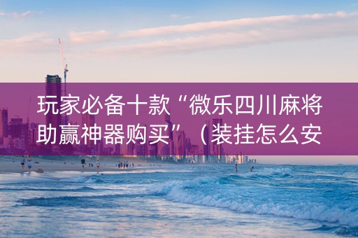 玩家必备十款“微乐四川麻将助赢神器购买”（装挂怎么安装)