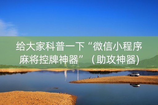 给大家科普一下“微信小程序麻将控牌神器”（助攻神器)