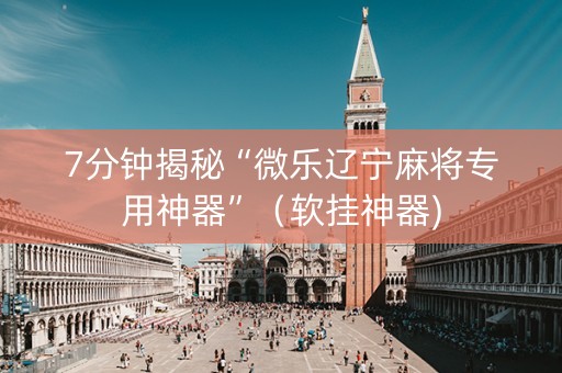 7分钟揭秘“微乐辽宁麻将专用神器”（软挂神器)