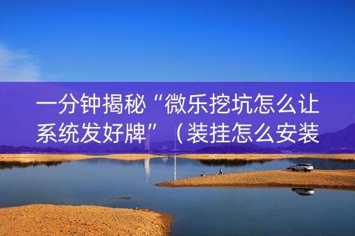 一分钟揭秘“微乐挖坑怎么让系统发好牌”（装挂怎么安装)