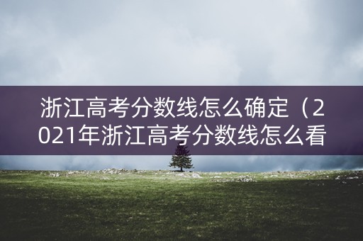浙江高考分数线怎么确定（2021年浙江高考分数线怎么看）