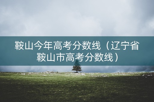 鞍山今年高考分数线（辽宁省鞍山市高考分数线）