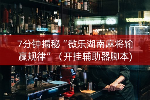 7分钟揭秘“微乐湖南麻将输赢规律”（开挂辅助器脚本)