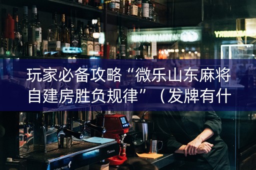 玩家必备攻略“微乐山东麻将自建房胜负规律”（发牌有什么规律吗)