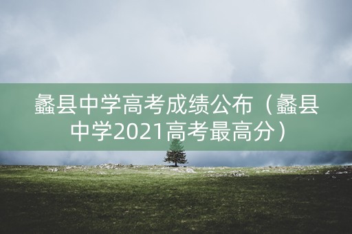 蠡县中学高考成绩公布（蠡县中学2021高考最高分）