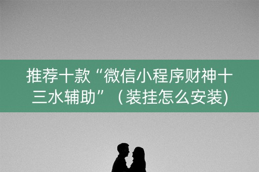 推荐十款“微信小程序财神十三水辅助”（装挂怎么安装)
