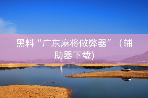 黑料“广东麻将做弊器”（辅助器下载)