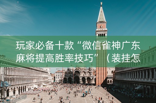 玩家必备十款“微信雀神广东麻将提高胜率技巧”（装挂怎么安装)