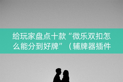 给玩家盘点十款“微乐双扣怎么能分到好牌”（辅牌器插件购买)