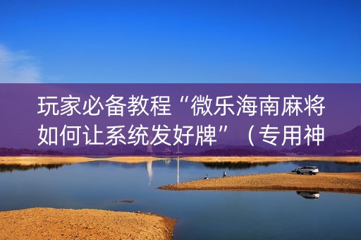 玩家必备教程“微乐海南麻将如何让系统发好牌”（专用神器下载)