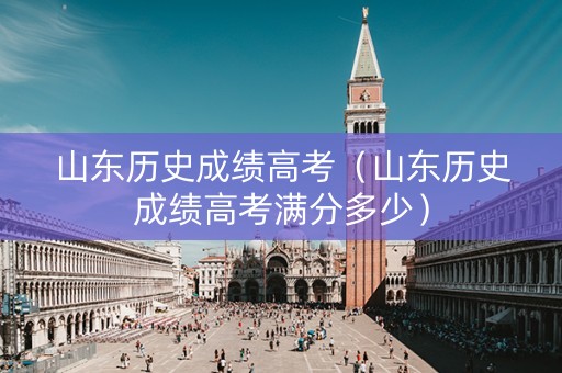 山东历史成绩高考（山东历史成绩高考满分多少）