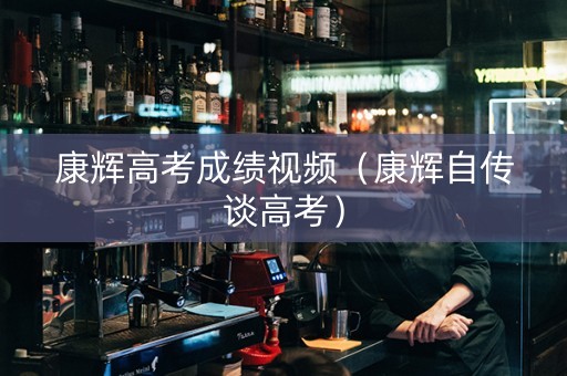 康辉高考成绩视频（康辉自传谈高考）
