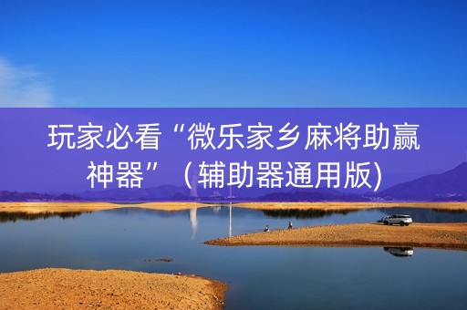 玩家必看“微乐家乡麻将助赢神器”（辅助器通用版)