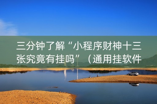 三分钟了解“小程序财神十三张究竟有挂吗”（通用挂软件多少钱)