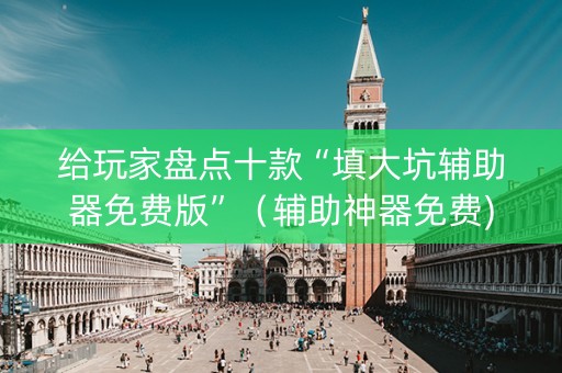 给玩家盘点十款“填大坑辅助器免费版”（辅助神器免费)