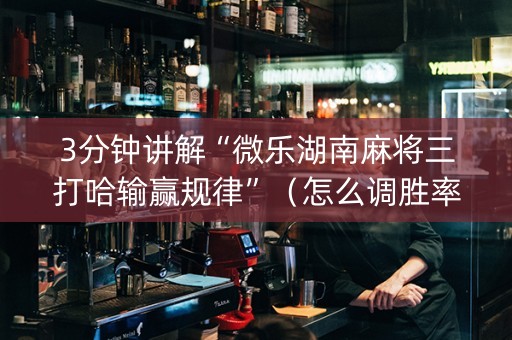 3分钟讲解“微乐湖南麻将三打哈输赢规律”（怎么调胜率)