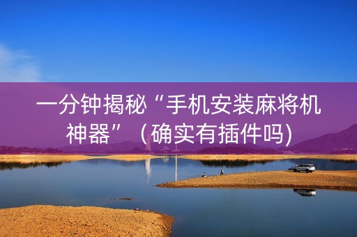 一分钟揭秘“手机安装麻将机神器”（确实有插件吗)
