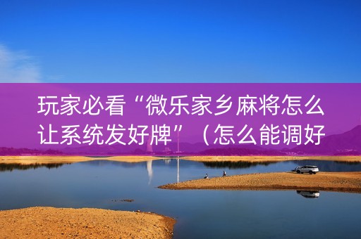 玩家必看“微乐家乡麻将怎么让系统发好牌”（怎么能调好牌)