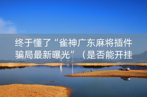 终于懂了“雀神广东麻将插件骗局最新曝光”（是否能开挂)