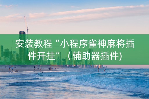 安装教程“小程序雀神麻将插件开挂”（辅助器插件)