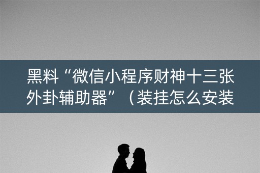黑料“微信小程序财神十三张外卦辅助器”（装挂怎么安装)