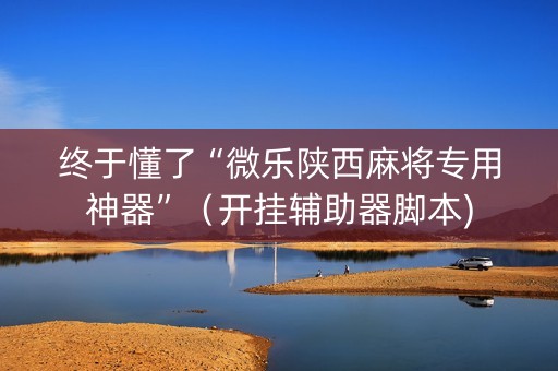 终于懂了“微乐陕西麻将专用神器”（开挂辅助器脚本)