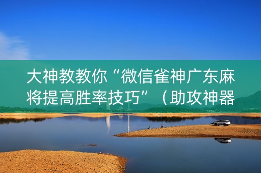 大神教教你“微信雀神广东麻将提高胜率技巧”（助攻神器)